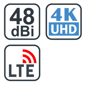 Venkovní anténa Evolveo Jade 2 LTE, 48dBi aktivní DVB-T/T2, LTE filtr 

 obrázek produktu 4 z 4