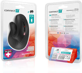 Myš Connect IT vertikální, ergonomická černá

 obrázek produktu 11 z 11