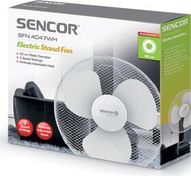 Ventilátor stojanový Sencor SFN 4047WH-EUE3 bílá barva
