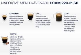 Automatický kávovar De'Longhi ECAM 220.31.SB černý/stříbrný

 obrázek produktu 9 z 10