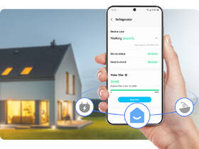 Americká lednice Samsung RS90F66BEFEO černá barva
