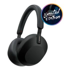 Sluchátka Sony WH-1000XM5SA, Limitovaná edice -  měkké pouzdro - Prodloužená záruka zdarma po registraci černá

 obrázek produktu 1 z 11