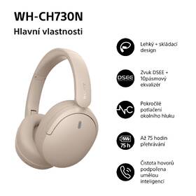 Sluchátka Sony WH-CH730N béžová

 obrázek produktu 8 z 11
