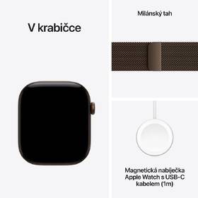 Chytré hodinky Apple GPS 46 mm tmavě bronzový hliník, tmavě bronzový milánský tah - M/L 

 obrázek produktu 6 z 6
