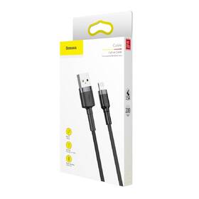Kabel Baseus Cafule USB/Lightning, 1,5A, 2m černý/šedý

 obrázek produktu 5 z 5