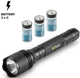 Svítilna RETLUX RPL 113, 5W T6 3x C ALU 

 obrázek produktu 1 z 6