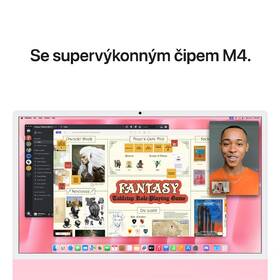 Počítač All In One Apple 24" CTO Sklo s nanotexturou M4 10× CPU 10× GPU, 16 GB, 512 GB - růžový CZ 

 obrázek produktu 5 z 8