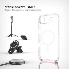 Kryt na mobil FIXED MagPure Neck s růžovou šňůrkou na krk na Apple iPhone Air průhledný

 obrázek produktu 2 z 8