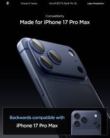 Ochranné sklo čočky fotoaparátu Spigen tR EZ Fit Optik Pro XL na Apple iPhone 17 Pro Max modré

 obrázek produktu 11 z 15