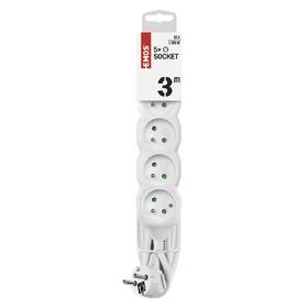 Kabel prodlužovací EMOS 5x zásuvka, 3m bílý

 obrázek produktu 1 z 2