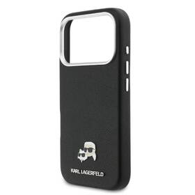Kryt na mobil Karl Lagerfeld PU Karl and Choupette Heads Pins MagSafe na Apple iPhone 17 Pro černý

 obrázek produktu 4 z 6