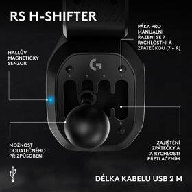 Řadící páka Logitech G RS H Shifter černá

 obrázek produktu 9 z 13