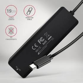 USB Hub Axagon Travel USB-C, 2x USB-A + 2x USB-C černý

 obrázek produktu 4 z 4