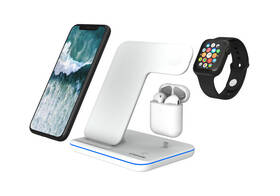 Bezdrátová nabíječka Canyon 3v1 pro telefon, Apple Watch, Airpods bílá

 obrázek produktu 1 z 5