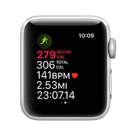 Chytré hodinky Apple Watch Series 3 GPS 42mm pouzdro ze stříbrného hliníku - bílý sportovní řemínek 

 obrázek produktu 2 z 4