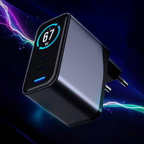 Nabíječka do sítě 3mk InCharge Lumin PD 67W QC4+ PPS AFC FCP SCP 1A2C TFT Display černá

 obrázek produktu 7 z 9