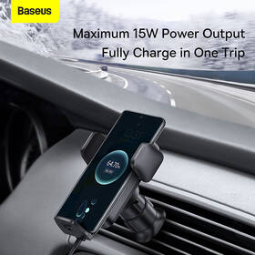 Držák na mobil Baseus Wisdom Auto Alignment s bezdrátovým nabíjením 15 W černý

 obrázek produktu 13 z 14