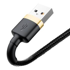 Kabel Baseus Cafule USB/Lightning, 3m černý/zlatý

 obrázek produktu 3 z 10