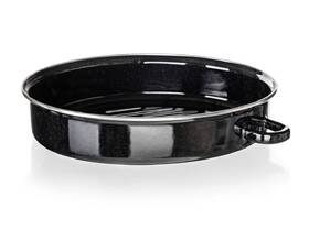 Pekáč BANQUET Black 38 cm, 2 díly, smalt, oválný černý

 obrázek produktu 4 z 6