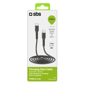 Kabel SBS USB-C/USB-C, 25 W, 1,5 m černý

 obrázek produktu 4 z 4