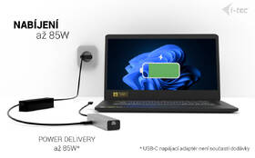 USB Hub i-tec iUSB-C Charging Metal HUB 5port, USB-C video 8K, PD 85W stříbrný

 obrázek produktu 7 z 10