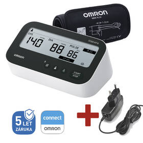 Tlakoměr na paži OMRON M4 Connect SMART + ZDROJ černý/bílý

 obrázek produktu 1 z 7
