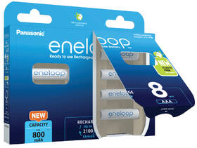 Baterie nabíjecí Panasonic Eneloop AAA, HR03, 800mAh, Ni-MH, blistr 8ks 

 obrázek produktu 3 z 4