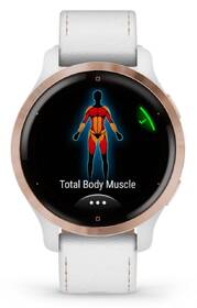 GPS hodinky Garmin Venu 2S - ZÁNOVNÍ - 12 měsíců záruka - Rose Gold/White Leather Band 

 obrázek produktu 6 z 7