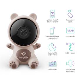 Dětská elektronická chůva TrueLife NannyCam R3 Smart hnědá

 obrázek produktu 3 z 11