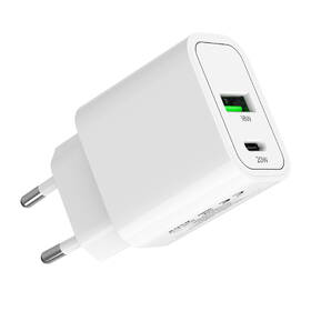 Nabíječka do sítě Mobile Origin 1x USB-A/2x USB-C PD20W bílá barva
