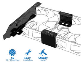 Držák AKASA PCI Slot Bracket for 80 or 92 mm Fans černý

 obrázek produktu 2 z 3