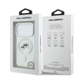 Kryt na mobil Karl Lagerfeld IML K&CH Heads Metal Frame MagSafe na Apple iPhone 17 Pro průhledný

 obrázek produktu 7 z 7