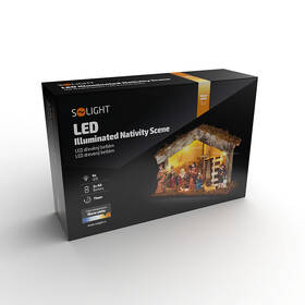 LED dekorace Solight dřevěný betlém, 26x17cm, 6x LED, 2x AA 

 obrázek produktu 3 z 6