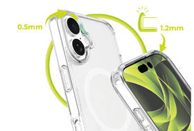 Kryt na mobil Mobile Origin Hybrid MagSafe na Apple iPhone 17 průhledný

 obrázek produktu 5 z 9