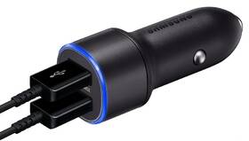 Adaptér do auta Samsung EP-L1100N, 2x USB, 2A, s funkcí rychlonabíjení černý

 obrázek produktu 1 z 1