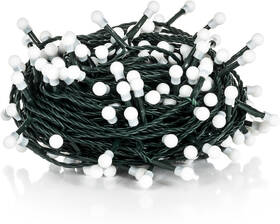 Vánoční osvětlení RETLUX RXL 264, řetěz kuličky, 8 funkcí, 100 LED, 10 m, studená bílá 

 obrázek produktu 1 z 6
