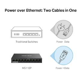 Switch Mercusys MS110P 

 obrázek produktu 4 z 9
