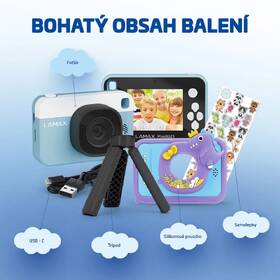 Digitální fotoaparát LAMAX PixelKid1 modrá barva
