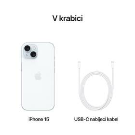 Mobilní telefon Apple iPhone 15 256 GB Blue 

 obrázek produktu 8 z 9