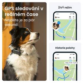 GPS lokátor Tractive DOG 6 černá barva
