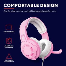 Headset Trust GXT 411P Radius růžový

 obrázek produktu 7 z 11