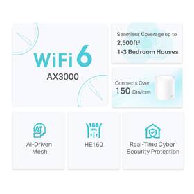 Komplexní Wi-Fi systém TP-Link Deco X50 (2 ks) bílá barva
