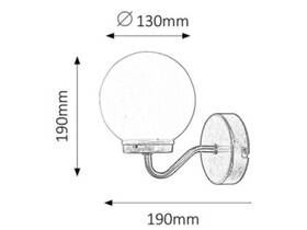 Nástěnné svítidlo Rabalux Togo 5827 bílé/chrom

 obrázek produktu 1 z 2