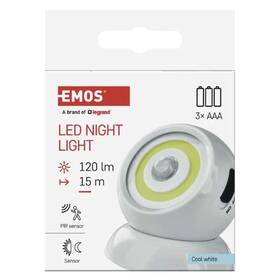 Noční světlo EMOS CW 3×AAA bílé

 obrázek produktu 3 z 11