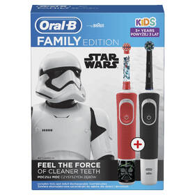 Set zubních kartáčků Oral-B D100 Cross Action Black + D100 Star Wars 

 obrázek produktu 2 z 2