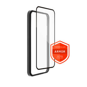 Tvrzené sklo FIXED Armor s aplikátorem na Apple iPhone 15 Pro Max černá barva
