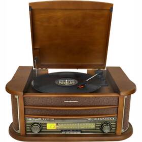 Gramofon Soundmaster NR560 hnědá barva
