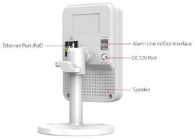 IP kamera Dahua C2K-P Cube, 2Mpx, f=2,8mm bílá barva
