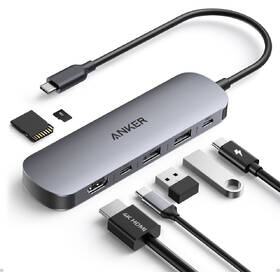 Dokovací stanice Anker 7v1 Nano, 100W PD šedá

 obrázek produktu 2 z 4