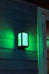 Nástěnné svítidlo Philips Impress White and Color Ambiance, nástěnné obdelníkové černé

 obrázek produktu 3 z 7